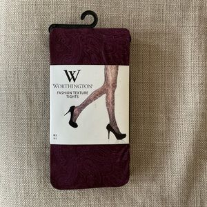 Worthington Purple Texture Tights